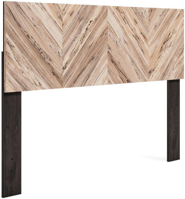 Signature Design by Ashley® Piperton 4-Piece Two-tone Brown/Black Queen Panel Headboard Set-1