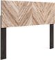 Signature Design by Ashley® Piperton 4-Piece Two-tone Brown/Black Queen Panel Headboard Set-1