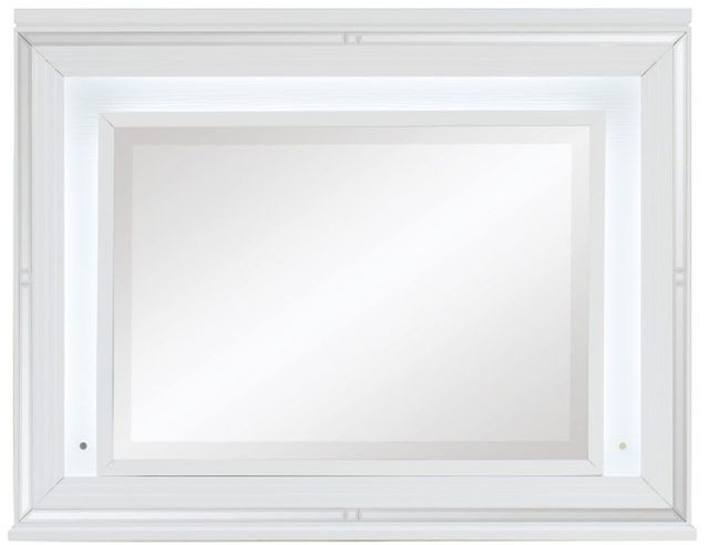Homelegance® Tamsin White Metallic Dresser Mirror-0