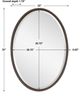 Uttermost® Sherise Bronze Oval Mirror-2