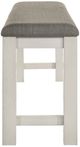 Liberty Furniture Brook Bay 6-Piece Carbon Gray/Textured White Gathering Trestle Table Set-4