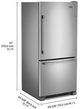Réfrigérateur à portes françaises de 30 po Maytag® de 19.7 pi³ - Acier inoxydable résistant aux traces de doigts-2