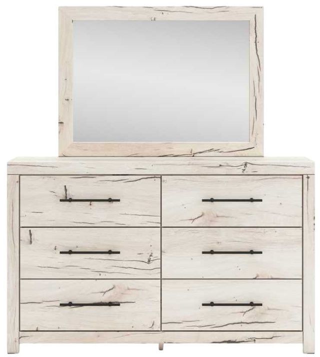 Benchcraft® Lawroy Light Natural Dresser and Mirror-2