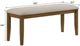 Crown Mark Glendale Beige/Brown Dining Bench-2