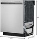 LG 24" Stainless Steel Built In QuadWash™ Dishwasher-3