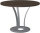 Amisco Customizable Dalia Birch Veneer Round Table with Metal Turnip Base-0