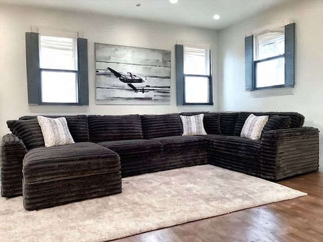 Intermountain Furniture Customizable Caspian 3-Piece Sectional with Chaise-1