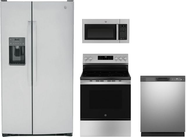 GE® 4 Piece Stainless Steel Kitchen Package-0