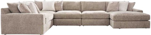 Signature Design by Ashley® Nexora-Court 5-Piece Burlap Right-Arm Facing Sectional and Chaise-0