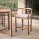Classic Home Oliver Butterscotch Fabric/Wooden Outdoor Counter Stool-1
