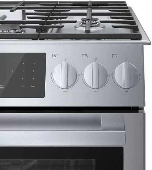 Bosch 800 Series 30" Stainless Steel Slide-In Dual Fuel Range-3