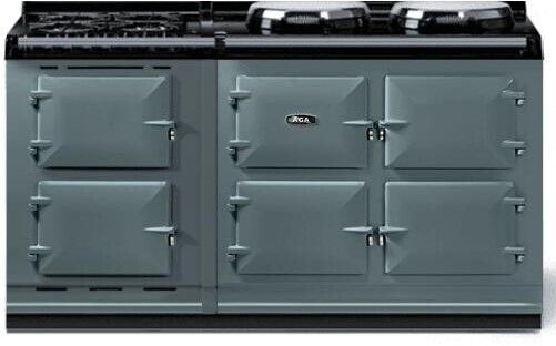 AGA™ eR7 160 Classic Cast Iron 63" Slate Pro Style Slide In Dual Fuel Range