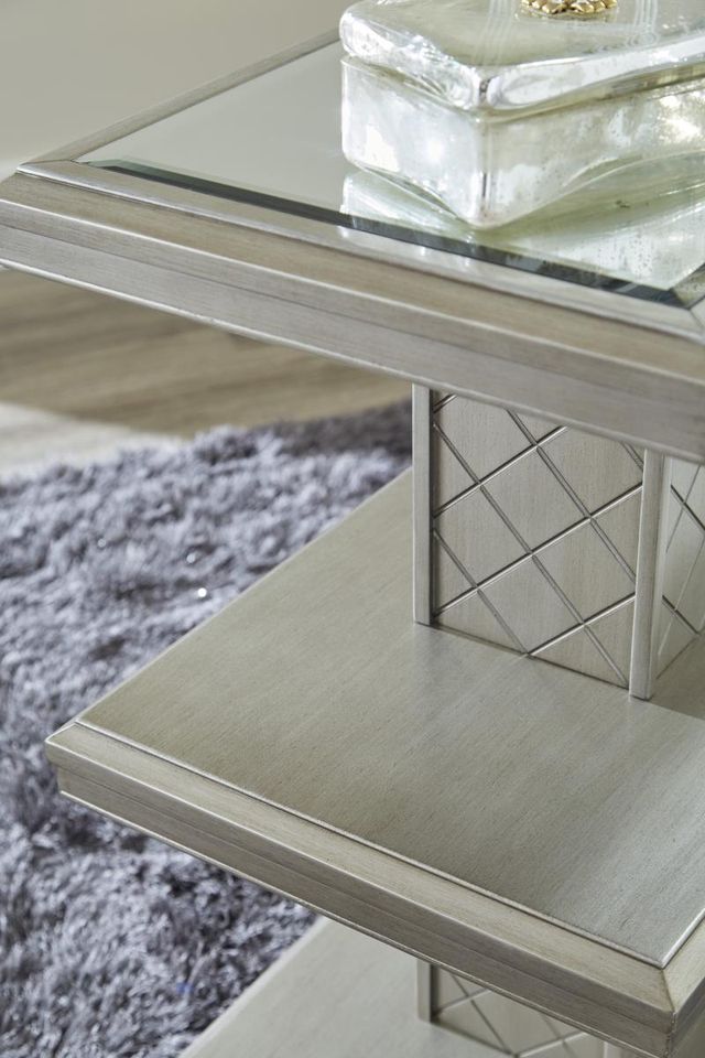 Signature Design by Ashley® Chevanna Platinum Sofa Table-3