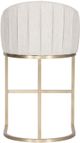 Vanguard® Furniture Vanguard Index Porcelain/Satin Brass Bar Stool-2