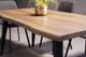 Mazin Furniture Ivanhoe Natural Dining Table with Black Metal Legs-2