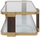 Uttermost® Ryles Gold Glass Coffee Table-5