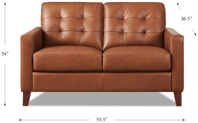 Hydeline® Aiden Nutmeg Brown Loveseat-1