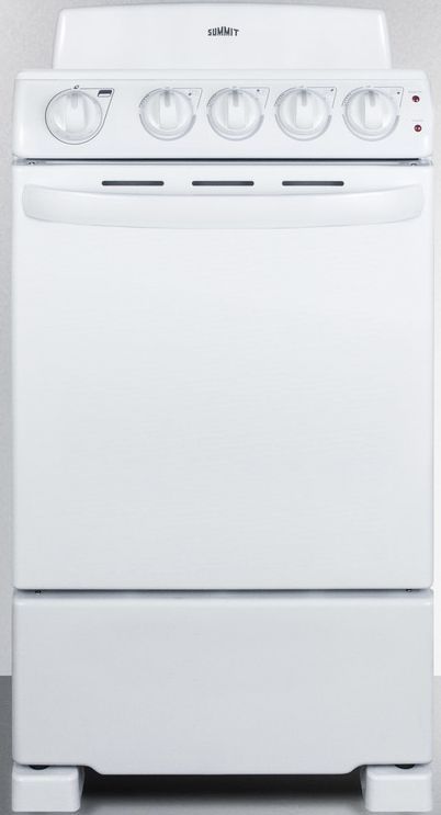Summit® 20" White Freestanding Electric Range-2