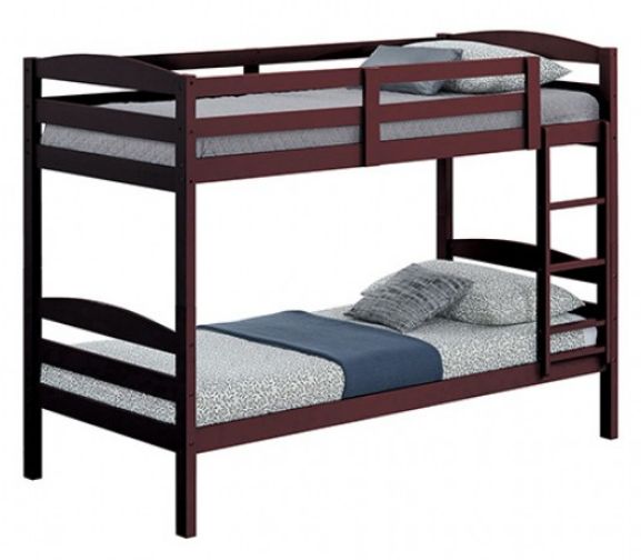 Furniture of America® Finsbury Espresso Twin/Twin Bunk Bed-0
