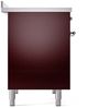 Ilve® Nostalgie II Series 40" Burgundy Pro Style Induction Range-3