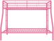dhp furniture® Dusty Pink Twin/Full Bunk Bed-3