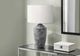 Monarch Specialties Inc. Grey Concrete Table Lamp with Ivory Shade-2