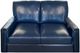 USA Premium Leather Furniture 7300 HM Blue Loveseat-0
