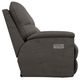 La-Z-Boy® Trouper Gray Leather Power Reclining Loveseat with Headrest and Lumbar-3