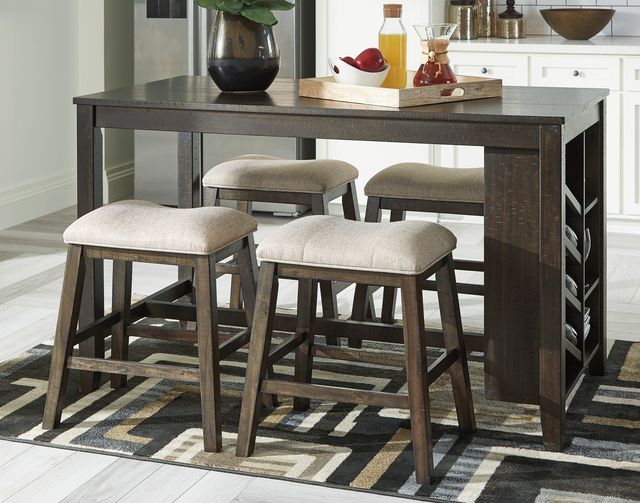 Signature Design by Ashley® Rokane 5-Piece Brown Counter Height Dining Set-3