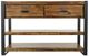 Jofran Inc. Loftworks Brown 2-Drawer Console Sofa Table-1