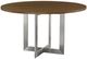 Bassett® Furniture Customizable BenchMade Astor Oak 48" Round Dining Table with Stainless Steel Base Base-0