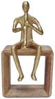 A & B Home Gold 10" Musician Decorative Figurine-0