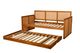 Kodiak Furniture Abaco 79" Canton Black/Honey Woodsmoke Twin Daybed with Pop Up and Mattress-2