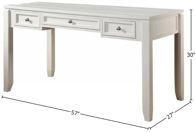 Parker House® Boca Cottage White 57" Writing Desk-2