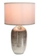 A & B Home Chrome/White Table Lamp-2
