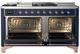 Ilve® Majestic III 60" Midnight Blue Pro Style Dual Fuel Natural Gas Range with Solid Door and Copper Trim-1