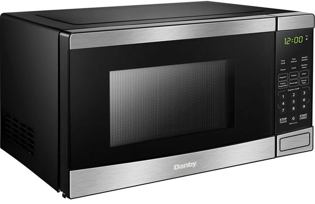 Danby® 0.7 Cu. Ft. Black with Stainless Steel Countertop Microwave-2