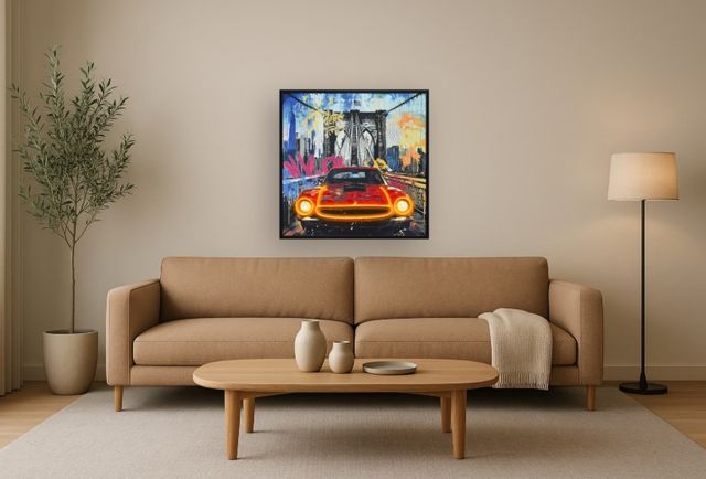 Classy Living Luminous Urban Drive Wall Art-1