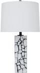 Signature Design by Ashley® Macaria Black/White Table Lamp-0