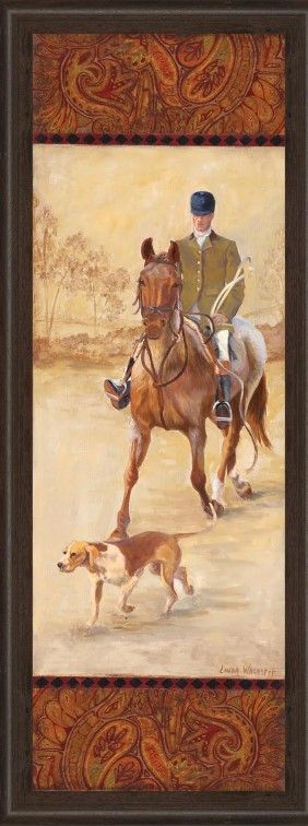 Classy Art On The Hunt II By Linda Wacaster Wall Art-1