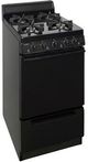 Premier 20" Black Freestanding Gas Range-0