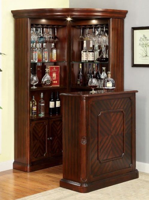 Furniture of America® Voltaire Dark Cherry Curio-1