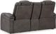 Signature Design by Ashley® Fyne-Dyme Shadow Power Reclining Loveseat with Console-4