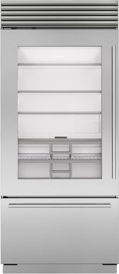 Sub-Zero® Classic Series 36 in. 20.8 Cu. Ft. Stainless Steel Built In Bottom Freezer Refrigerator