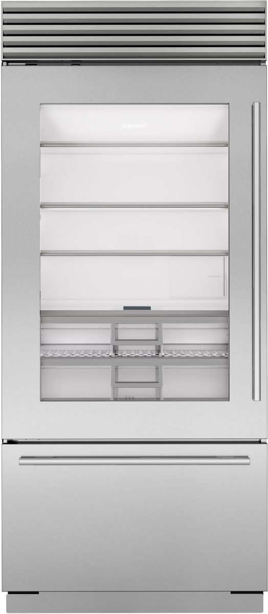 Sub-Zero® Classic Series 36" 20.8 Cu. Ft. Stainless Steel Built-In Bottom Freezer Refrigerator-0