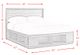 Elements International Elation Gray King Storage Bed with Cubbies-4