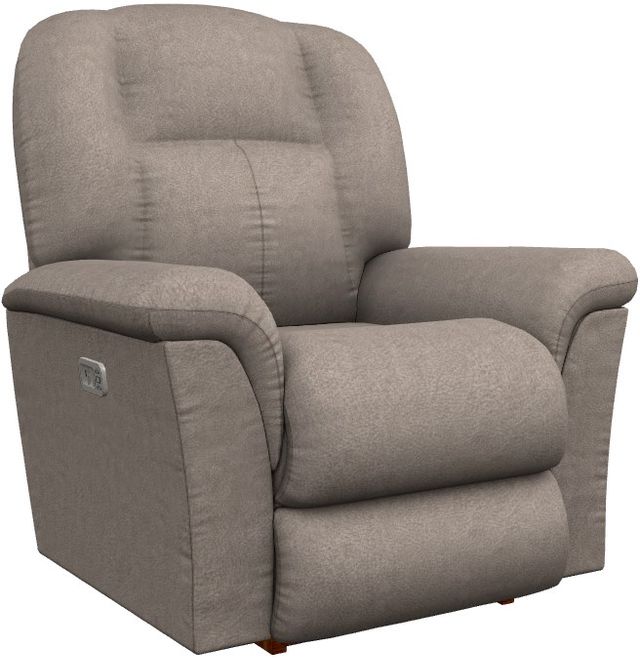 La-Z-Boy® Jasper Mushroom Power Rocking Recliner with Headrest and Lumbar-0