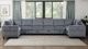 Homelegance® Walterboro 8-Piece Dark Gray Modular Sectional with Storage and Reclining Back Rest-1