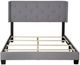 Bernards Lyla Gray Upholstered King Panel Bed-1