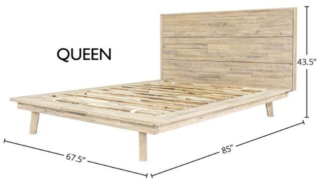 LH Home Gia Light Driftwood Queen Panel Bed-2